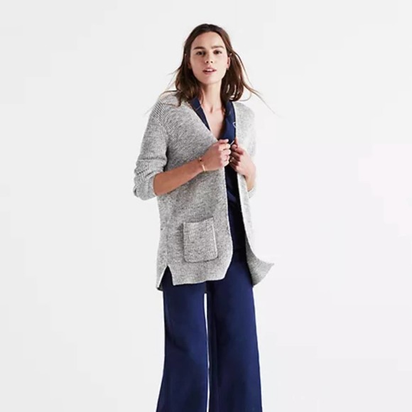 MADEWELL Postscript Cardigan Sweater Marled {LL29} - Picture 2 of 8